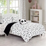 Soft Microfiber Love Panda Hearts Girls Bedding Comforter Set W/ Pillow. Fixed Price $49.99.