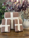 Set King Textured Waffle Coverlet & 2 Euro Shams Brown - Casaluna New. Fixed Price $170.00.