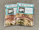 Waverly Imperial Dress Antique Rod Pocket Valance Braided Trim 50" X 15" New (2). Fixed Price $32.99.