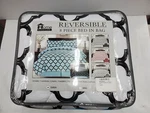 Livingston Home Super Soft 8 Piece Bed Bag Fretwork Comforter Set, Black/w. Fixed Price $69.99.