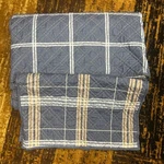 Kohl's Twin Bed Set - Sheet + Pillow Case Blue Plaid Excellent. Fixed Price $9.00.