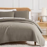 South Shore Fine Living Oversized Quilt King Bedding Set Dark Taupe. Fixed Price $57.92.