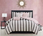 Juicy Couture Comforter Set, Cabana Stripe Design, Twin Bedding, 5 Piece Se.... Fixed Price $93.09.