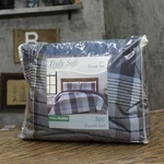 Truly Soft Trey Plaid Polyester 3-PIECE Duvet Set Multicolor Blue Full/queen. Fixed Price $16.25.