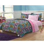 My Room Neon Leopard Ultra Soft Microfiber Girls Comforter Set, Multi-colored.... Fixed Price $73.88.