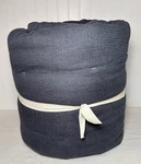 Pottery Barn European Flax Linen Waffle Comforter Full/queen Steel Blue Read. Fixed Price $139.50.