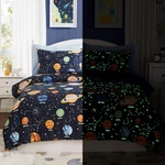 Twin Comforter With Sheets - 5 Pieces Kids Bedding Sets, Glow The Da. Fixed Price $84.36.