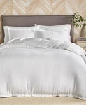 Hotel Collection White Linen/modal Blend 3-PC. Full/queen Comforter Set. Fixed Price $137.50.