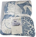 Levtex Home Selesta Quilt Set Or Euro Shams, Blue. Fixed Price $89.99.