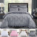 Hig 5 Piece Comforter Set Pinch Pleat Scallop Fringe Classic Bedding Collection. Fixed Price $55.09.