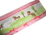 Circo Pretty Horses Ribbons Floral Pink Green Brown (1) Valance Girls 54X15. Fixed Price $39.20.