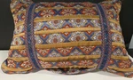 Croscill Margaux Boudoir 19 13IN Throw Pillows Regal Gold Navy Blue With Tags. Fixed Price $22.35.