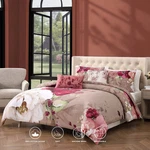 Bebejan Florence 100% Cotton Sateen 5 Piece Reversible Comforter Set. Fixed Price $139.99.