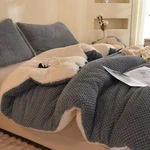 3D Jacquard Design Comforter Set, Ultra-soft Warm King Size Sherpa Fur Plush .... Fixed Price $181.79.