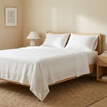 Linen Sheets Set White Oatmeal Beige Pure Natural Organic Bedding Usa Sizes. Fixed Price $256.80.