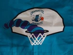 Charlotte Hornets Vintage 1990S Basketball Blue White Purple Pillow Cover Sham. Fixed Price $32.00.