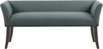 Madison Park Upholstered Accent Bench With Back, Nailhead Trim, Slate Blue. Fixed Price $304.99.