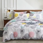 7 Pieces Comforter Sheet Set King Size Bed Bag - Colorful Dots Style S.... Fixed Price $72.28.