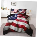 American Flag Comforter Set, United States Down Size Twin Multi 1. Fixed Price $63.40.
