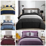 Wongs Bedding Reversible Stripe Patchwork Down Alternative Comforter Queen King. Fixed Price $52.69.