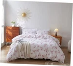 100% French Flax Linen Duvet Cover Set Size, 3PCS Comforter Queen Pink Rose. Fixed Price $192.42.