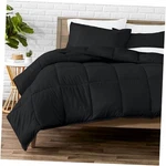 Comforter Set Ultra-soft Goose Down Alternative King/cal 02 Black. Fixed Price $91.96.
