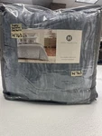 Hotel Collection Wavelet Full/queen Comforter Solid Medium Blue Display W/defect. Fixed Price $78.99.