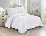 Fancy Linen 3PC Embossed Coverlet Bedspread Set Oversized Solid Floral. Fixed Price $34.95.