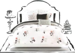Kate Spade Twin / Xl Willow Court Comforter Set 2-PC (sham Included). Fixed Price $125.00.