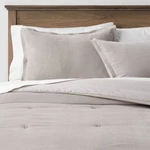 King Cotton Velvet Comforter And Sham Set Gray Threshold: Oeko-tex Certified,. Fixed Price $47.99.