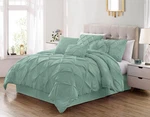 Chezmoi Collection Sydney 7-PIECE Pinch Pleat Microfiber Comforter Bedding Set. Fixed Price $76.99.