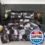 Zrnbast 7 Pieces Full Comforter Sets Black Geometric Bed In Bag Sheets Floral. Fixed Price $77.97.