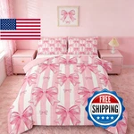 Feelyou Pink Bowknot Comforter Set,dreamy Princess Bedding Queen Siz. Fixed Price $80.62.