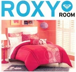 New Roxy Flower Pink Twin Duvet/comforter Cover Sham Bedding 2 Pc. Fixed Price $39.98.