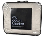 Bloomingdale S My Down Blanket Full/queen Gray European White 300TC Cotton. Fixed Price $169.99.