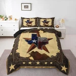 Western Texas Star Bedding Rustic Print Queen Comforter Sets,cowhide Fa.... Fixed Price $83.37.