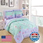 Linen Plus Queen Size Comforter Set Girls/teens Mermaids Starfishes Jellyfishes. Fixed Price $44.08.