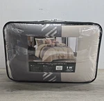 Hig Taupe Embroidery Luxury 7 Pieces Comforter Set Queen Size Bed **new**. Fixed Price $24.50.