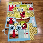 Nickelodeon Spongebob Squarepants Reversible Quilted Comforter & Pillowcase Set. Fixed Price $50.00.