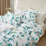 Mkxi Rustic Floral Comforter Set White And Blue Full Size Botanical Bedding. Fixed Price $85.88.