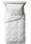 New Pillowfort Pinch Pleat 3 Piece Duvet Cover Set White Full/queen 88" X. Fixed Price $19.49.