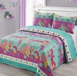 Kids Coverlet Set In Bags W/shams Microfiber Reversible Comforter Boys &. Fixed Price $29.99.