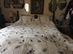 Noble Excellence King Beige Cotton Linen Quilted Comforter /2 Standard Shams. Fixed Price $119.95.