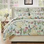 Greenland Home 3-PIECE Cotton Duvet Cover Set Full/queen Jade Victorian Bedding. Fixed Price $143.99.