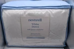 Nestwell White Down Full/queen Comforter, 300TC, 100% Brushed Cotton Cover, Duck. Fixed Price $224.99.