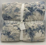 Pottery Barn Jardin Floral Toile Comforter Blue Full Queen #U2033. Fixed Price $195.99.