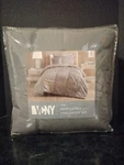 Twin 3 Piece Seersucker Sumara Stripe Gray Comforter Sham & Pillow Set Vcny Home. Fixed Price $36.75.
