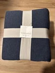 Threshold Jersey Duvet & Sham Set King Size Dark Navy/inky Blue Heather Color. Fixed Price $16.99.