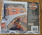 Harley-davidson Flame Rider Fireball Twin Size Sheet Set Cotton Rich. Fixed Price $40.00.