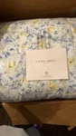 Laura Ashley 7PC Queen Bedding Set Including Matching Euro Shams&dec Pillowcases. Fixed Price $125.00.